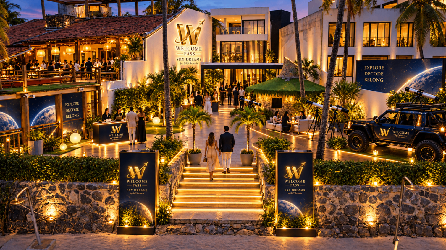 Escada iluminada Sky Dreams